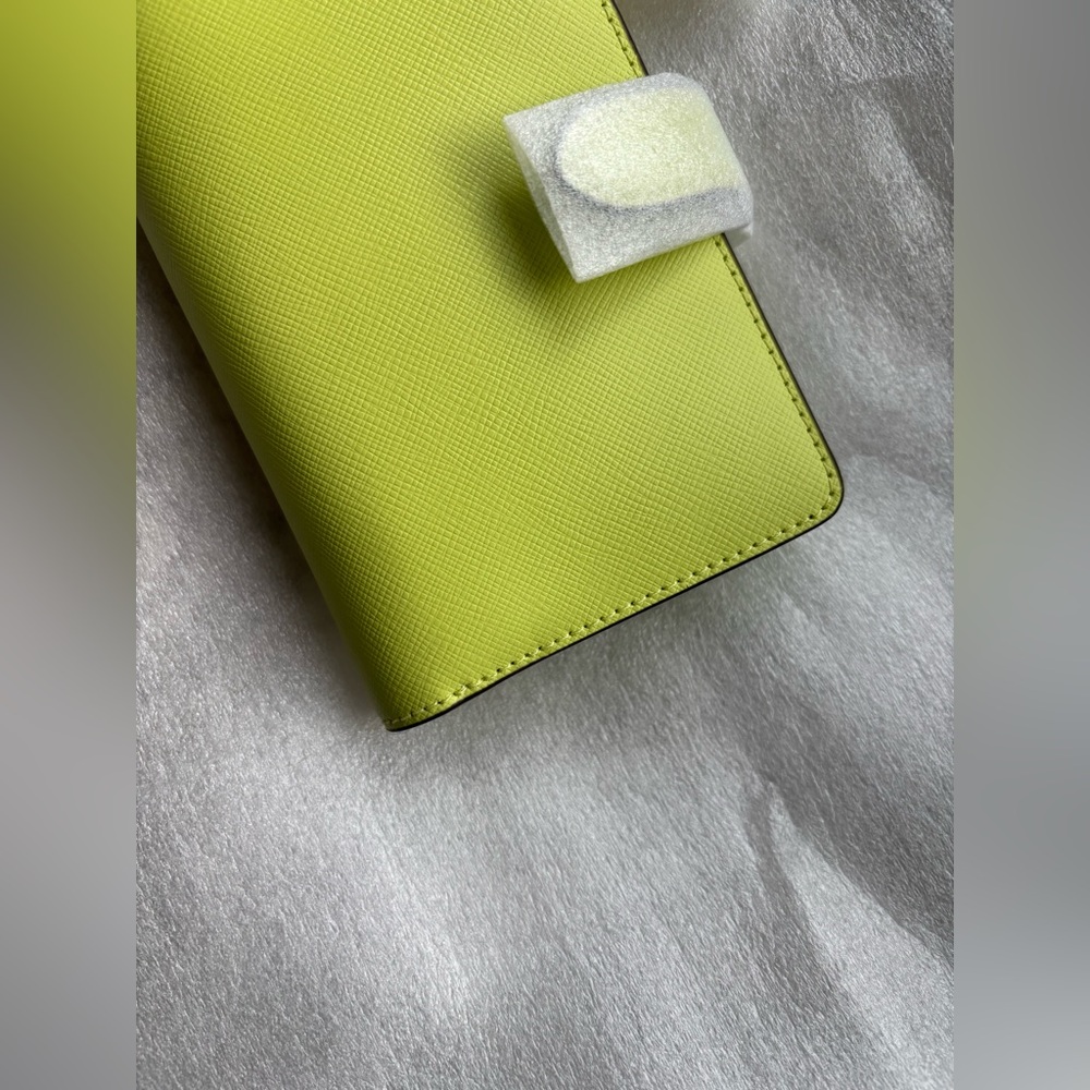 KATE SPADE Madison Medium Bifold Lime Slushy Wallet w/ Gold Hardware - Picture 2 of 5